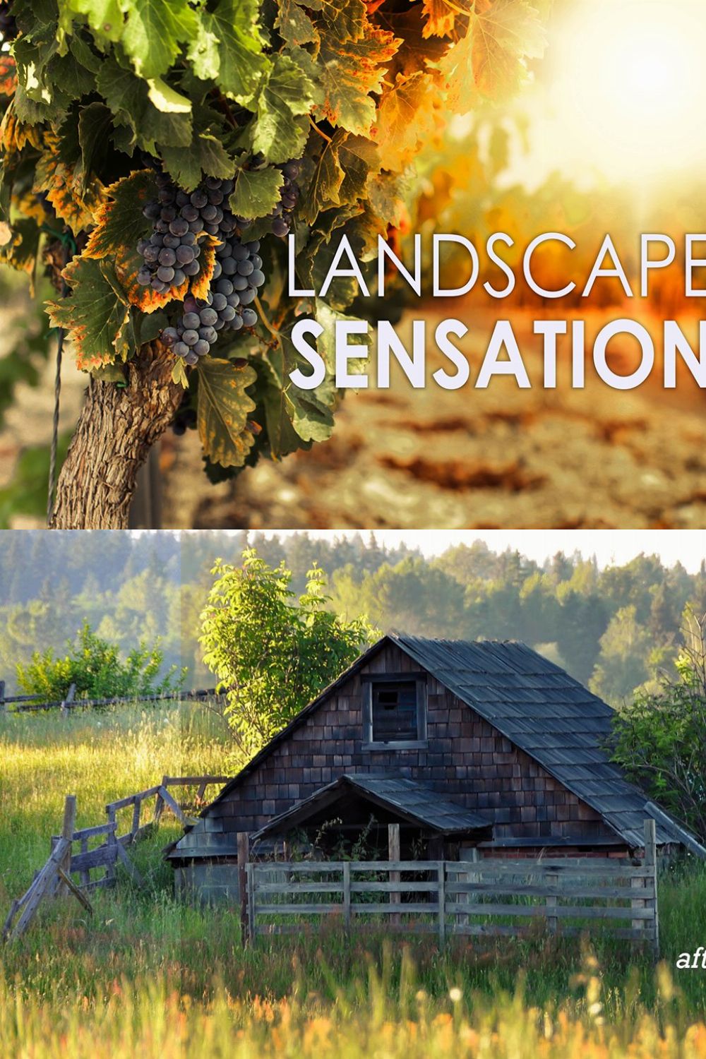 14 Landscape Sensation Presets pinterest preview image.