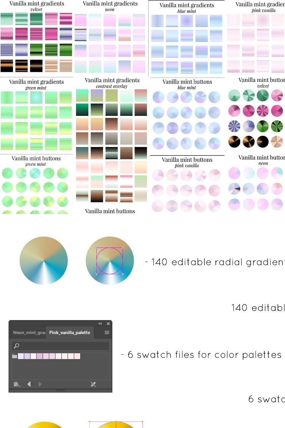 140 gradients and more - vanilla pinterest preview image.
