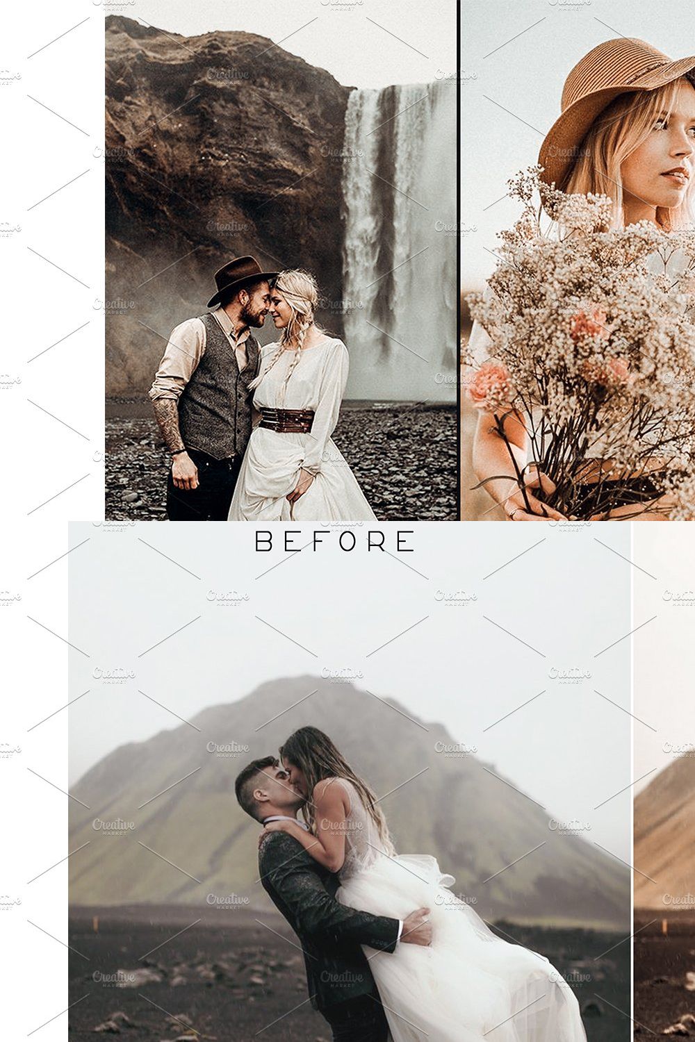 15 Caramel Latte Lightroom Presets pinterest preview image.