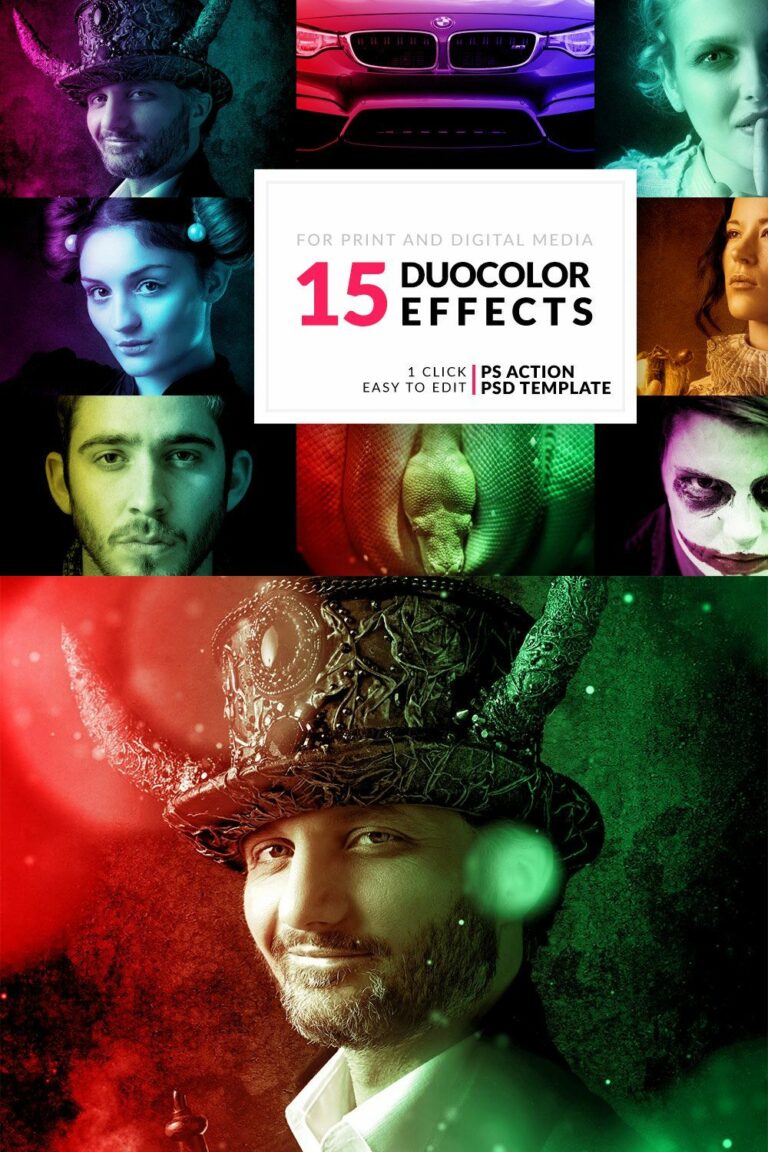 15 Duo Color Photoshop Actions – MasterBundles