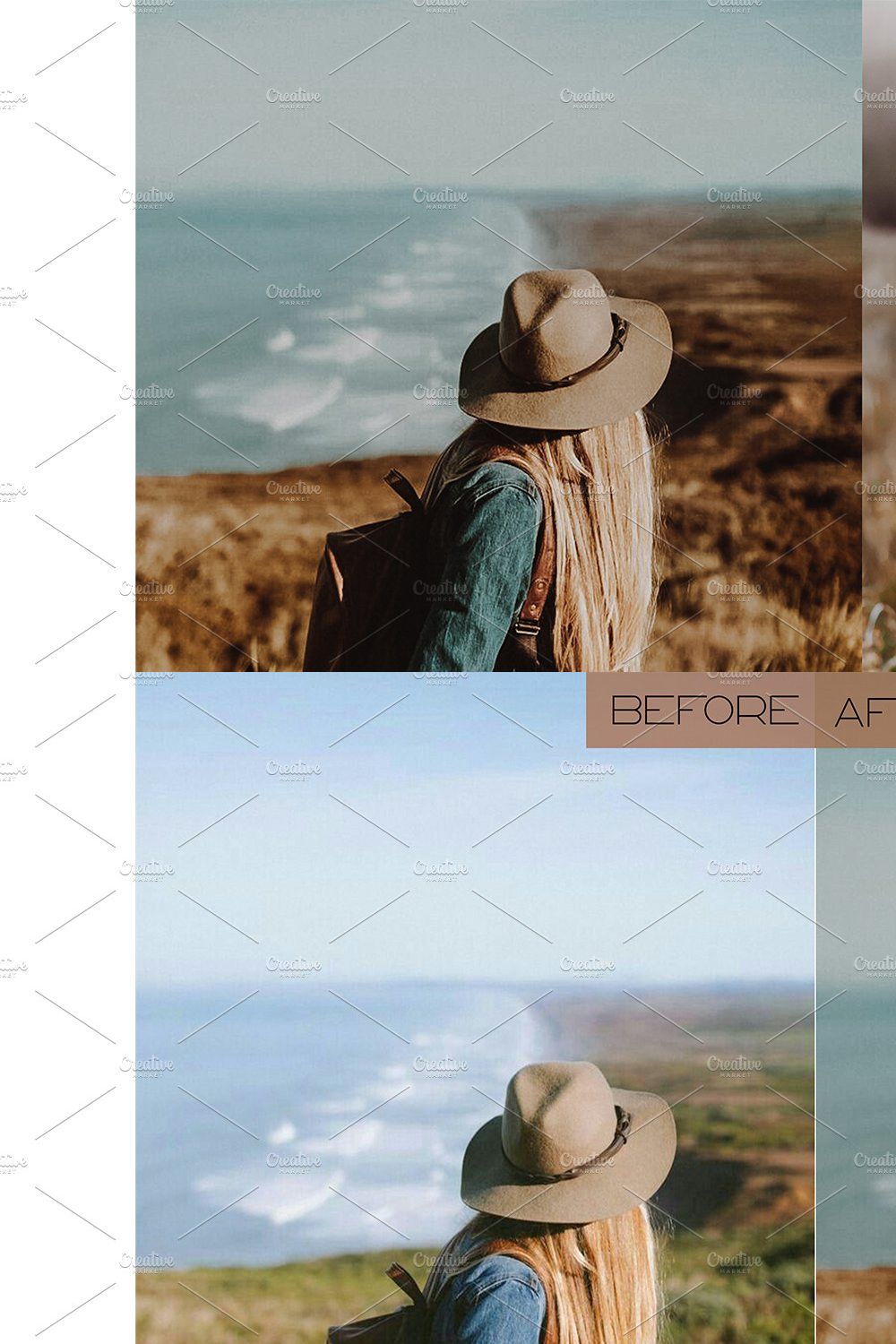 15 Earthy Lightroom Presets pinterest preview image.