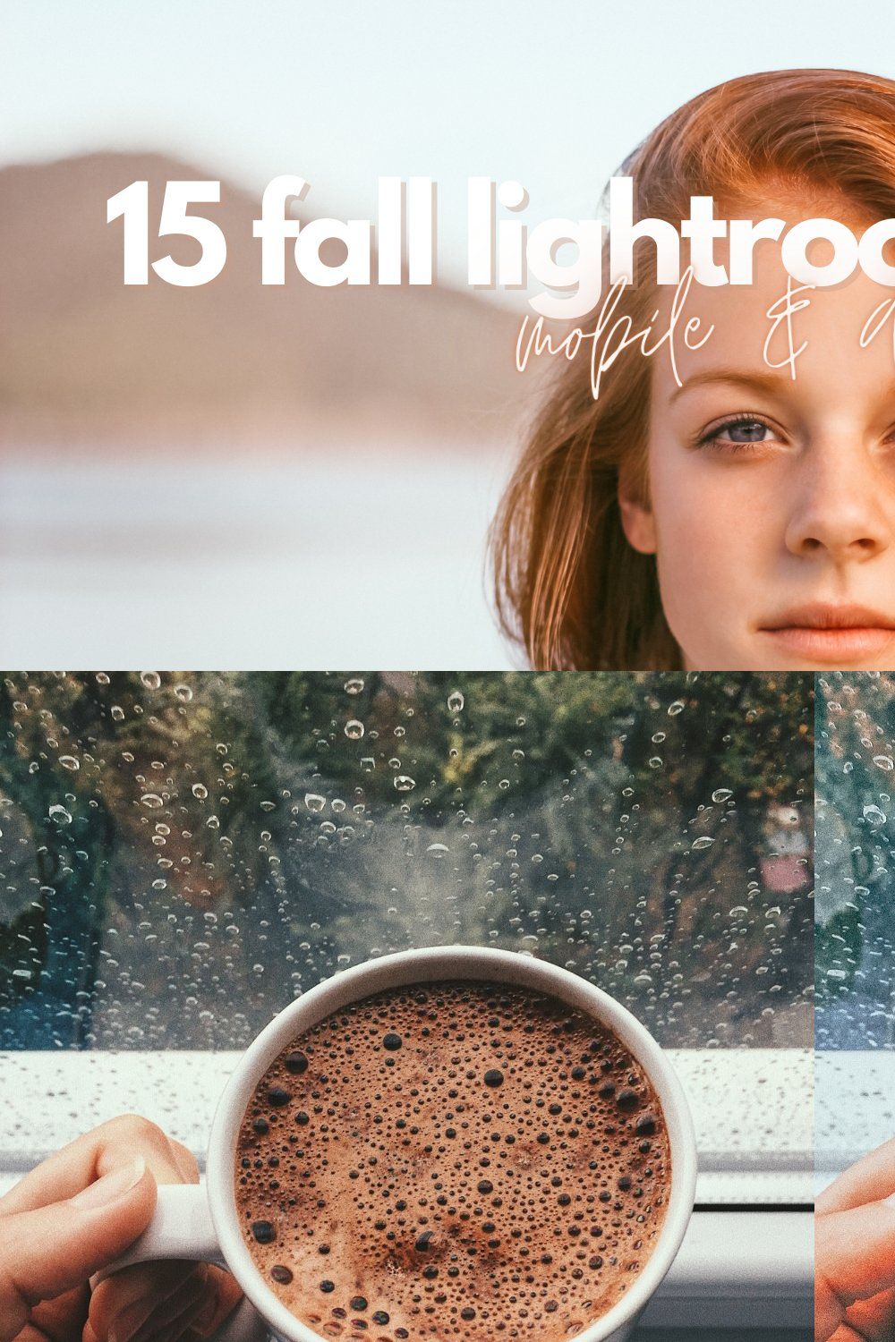 15 Fall / Autumn Lightroom Presets pinterest preview image.