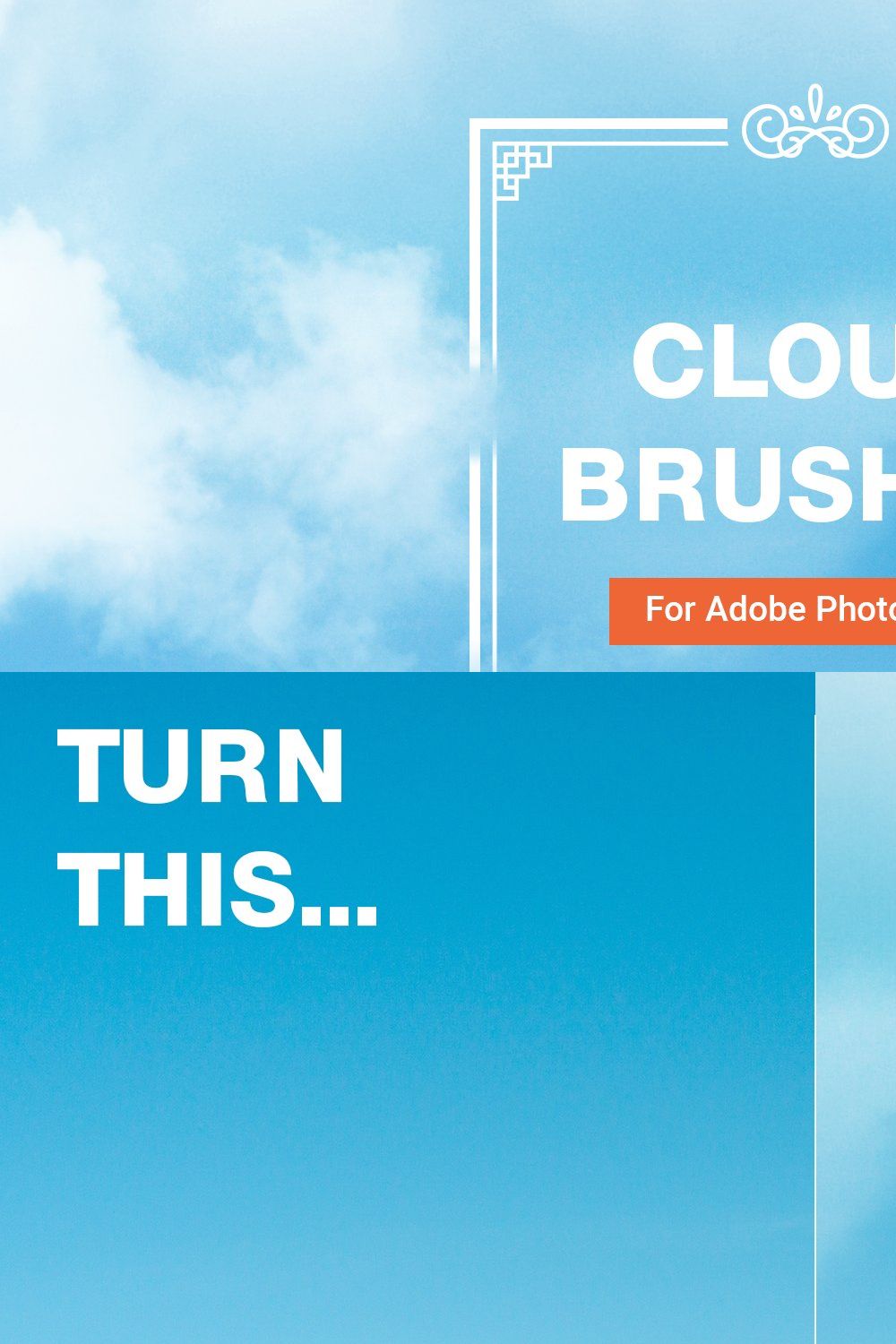 15 High Quality Cloud Brushes for PS pinterest preview image.