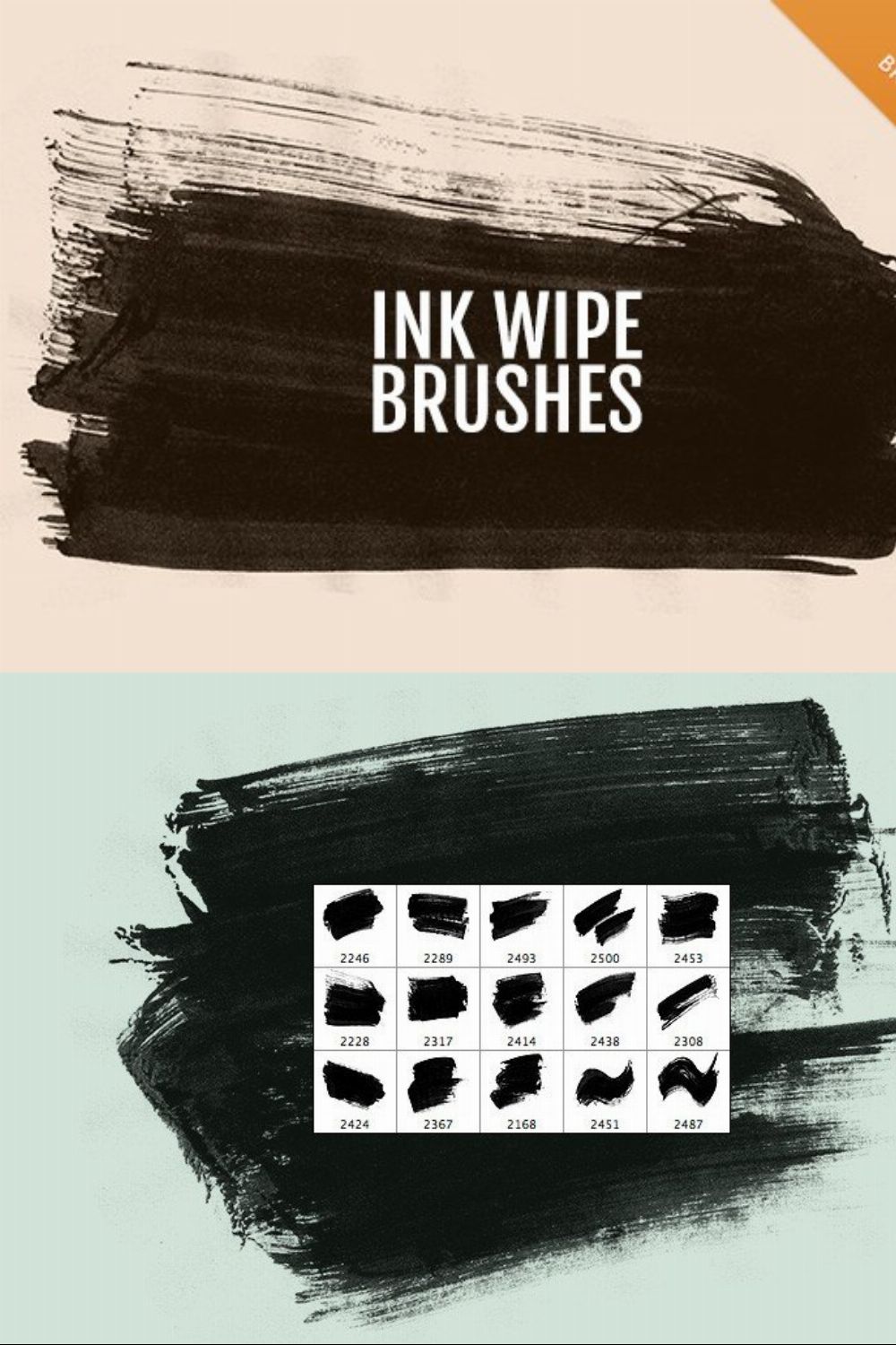 15 High Quality Ink Wipe Brushes pinterest preview image.