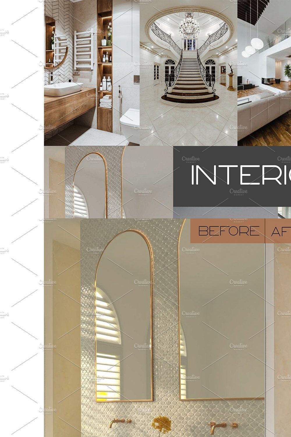 15 Interior Lightroom Presets pinterest preview image.