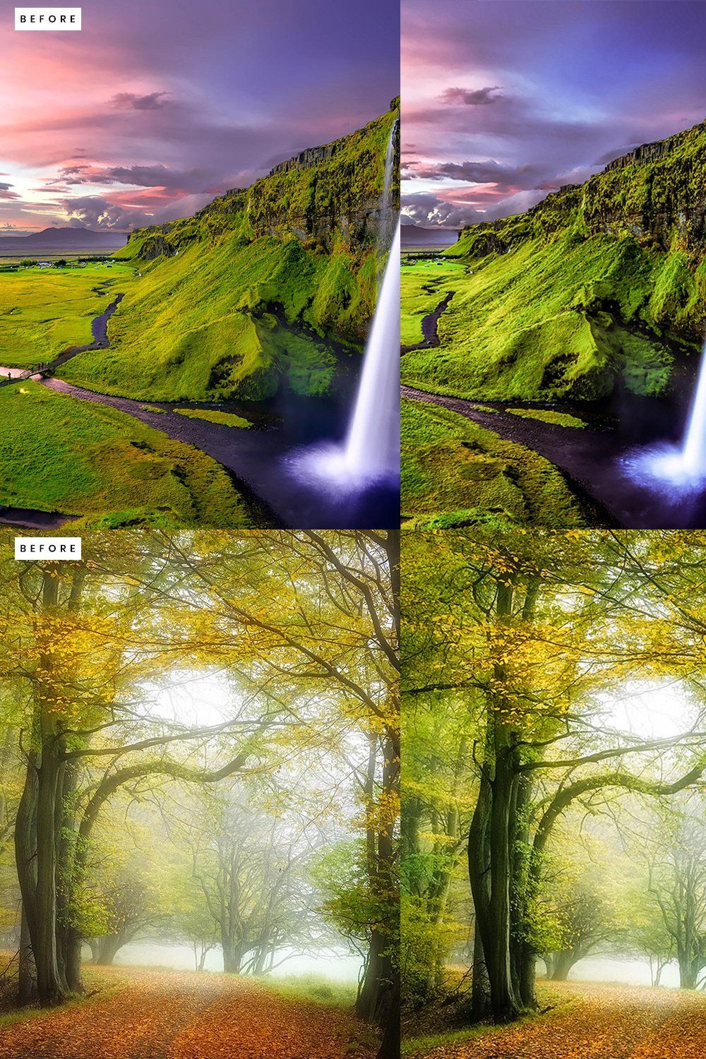 15 Nature HDR  Lightroom Presets pinterest preview image.