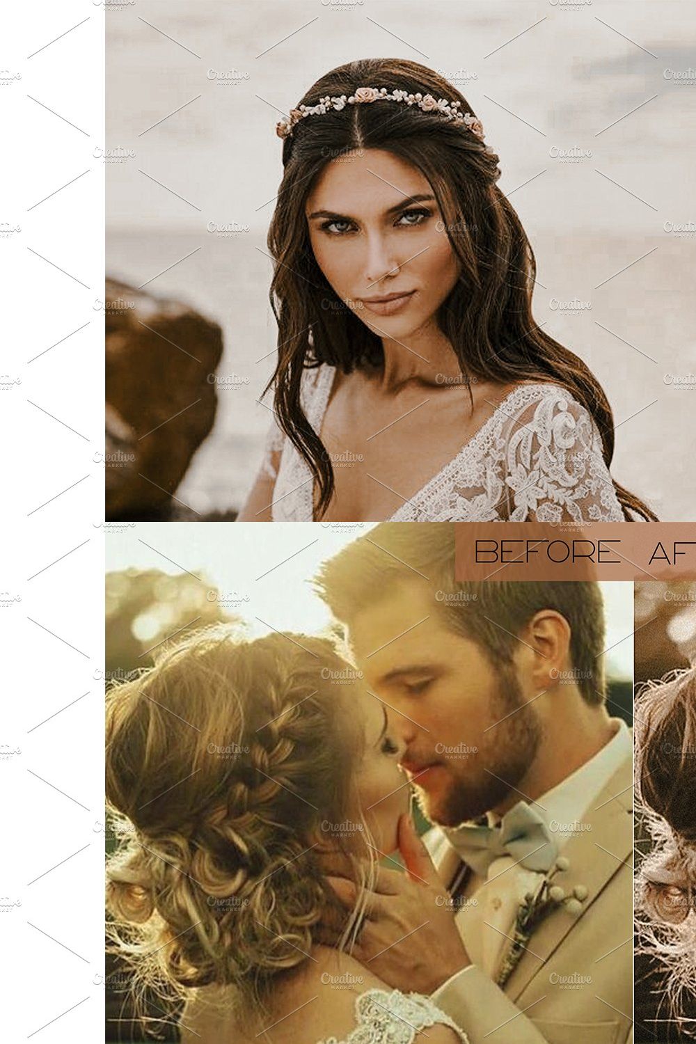 15 WEDDING Lightroom Presets pinterest preview image.