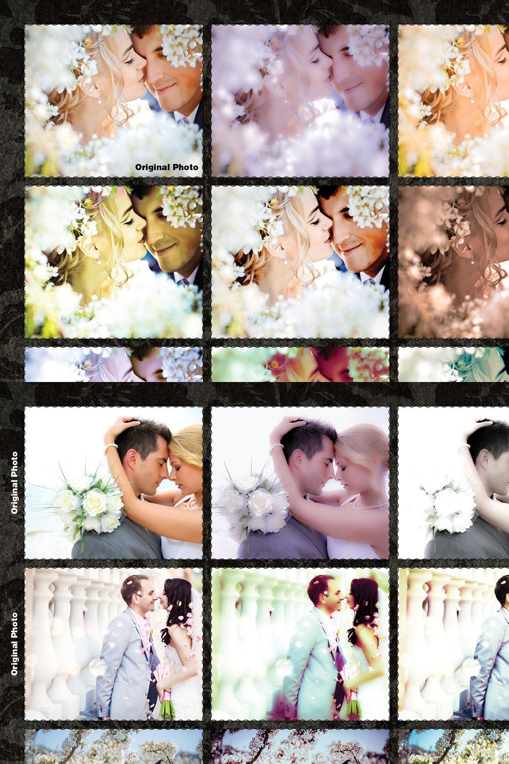 15 Wedding Presets for Lightroom pinterest preview image.