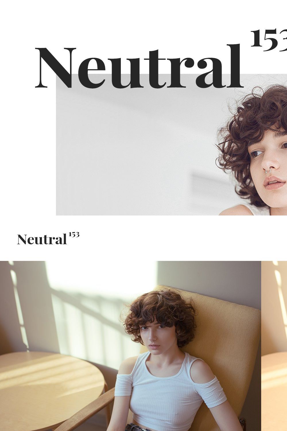 153 Neutral Presets Lightroom Bundle pinterest preview image.