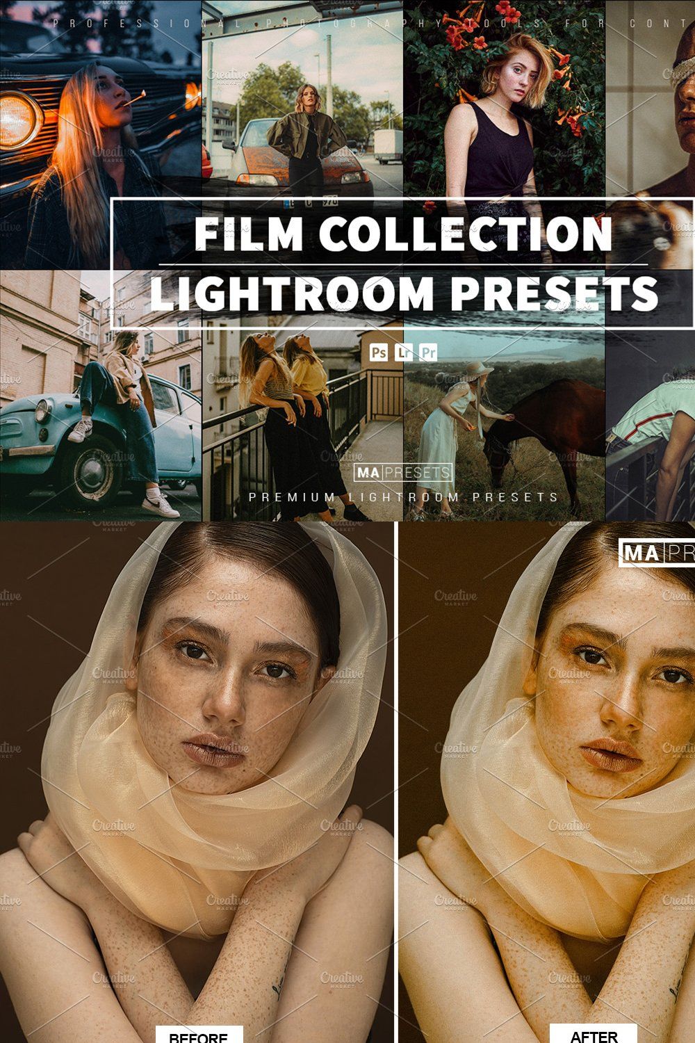 170 FILM COLLECTION Lightroom Preset pinterest preview image.