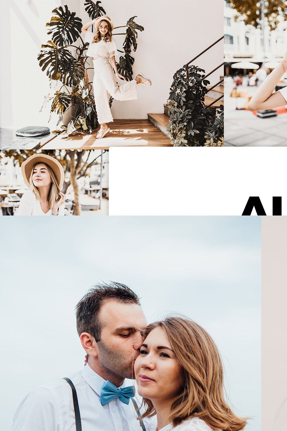 20 Almond Lightroom Presets & LUTs pinterest preview image.