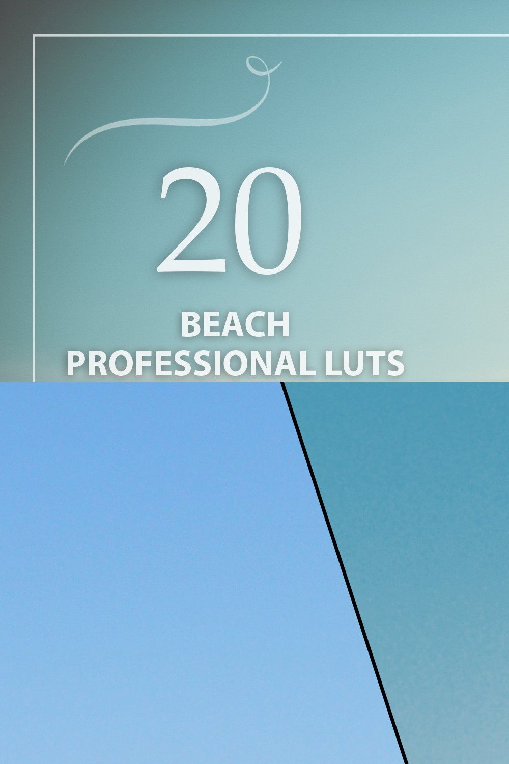 20 Beach LUTs Pack pinterest preview image.