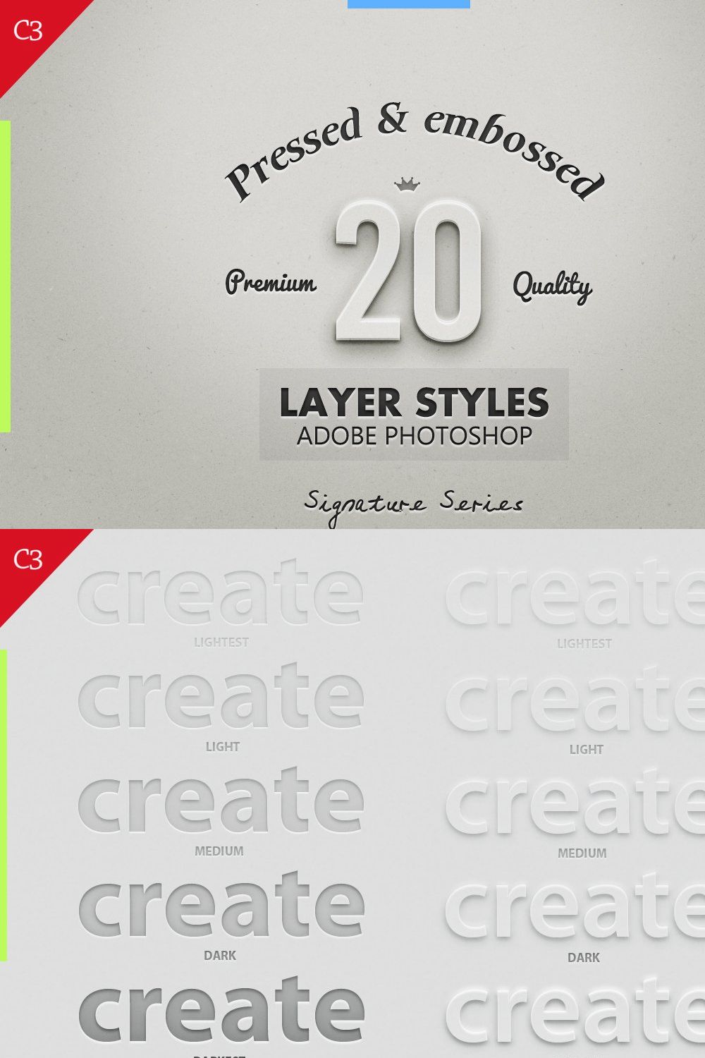 20 Best Pressed & Embossed Styles pinterest preview image.