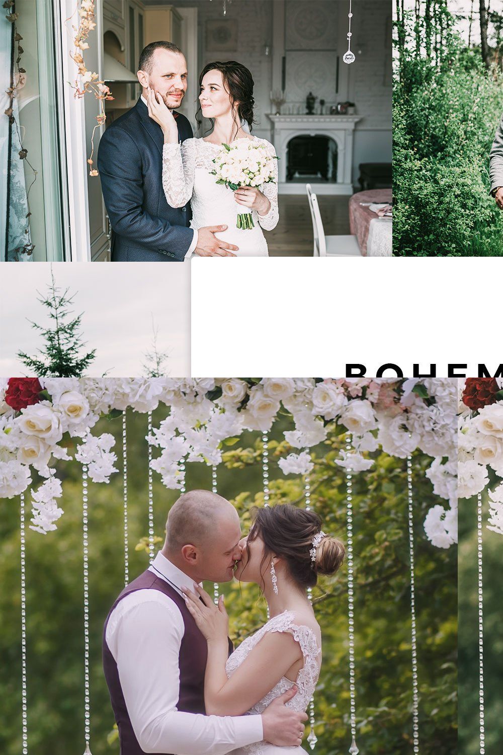 20 Boho Wedding Lightroom Presets pinterest preview image.