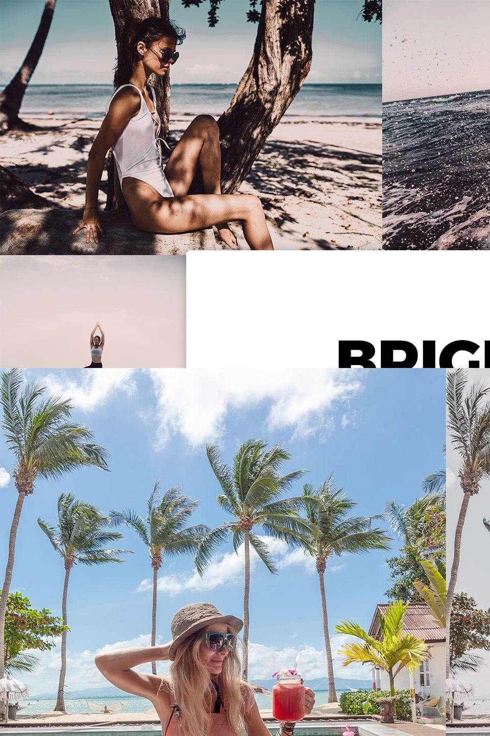 20 Bright Travel Lightroom Presets pinterest preview image.