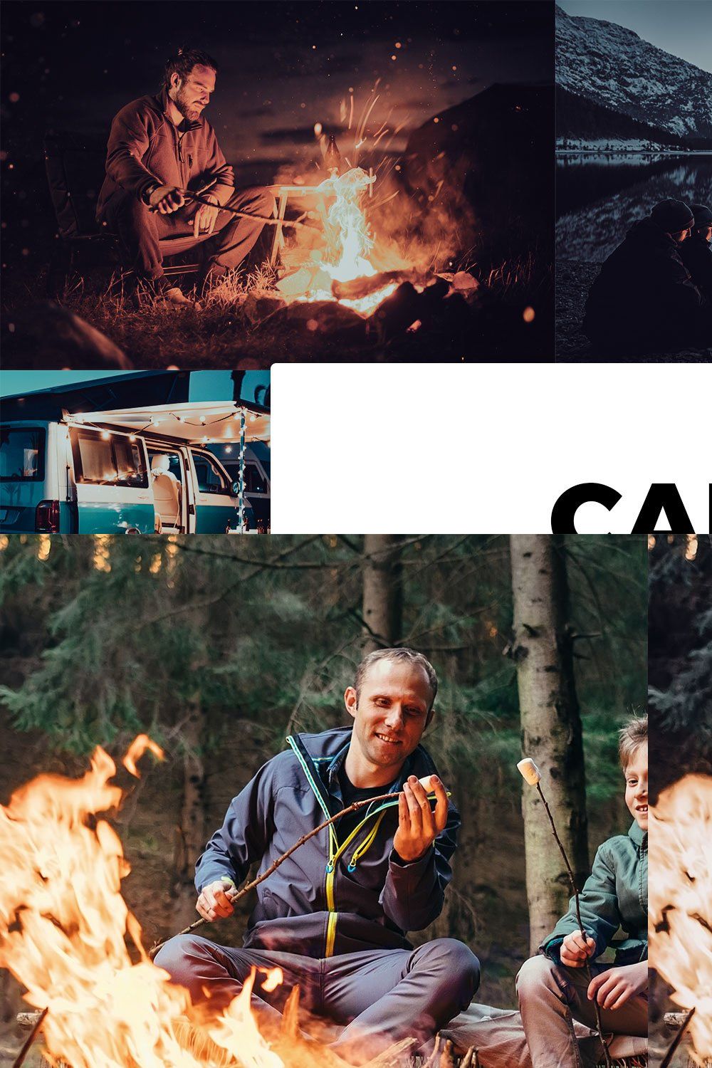 20 Campfire Lightroom Presets & LUTs pinterest preview image.