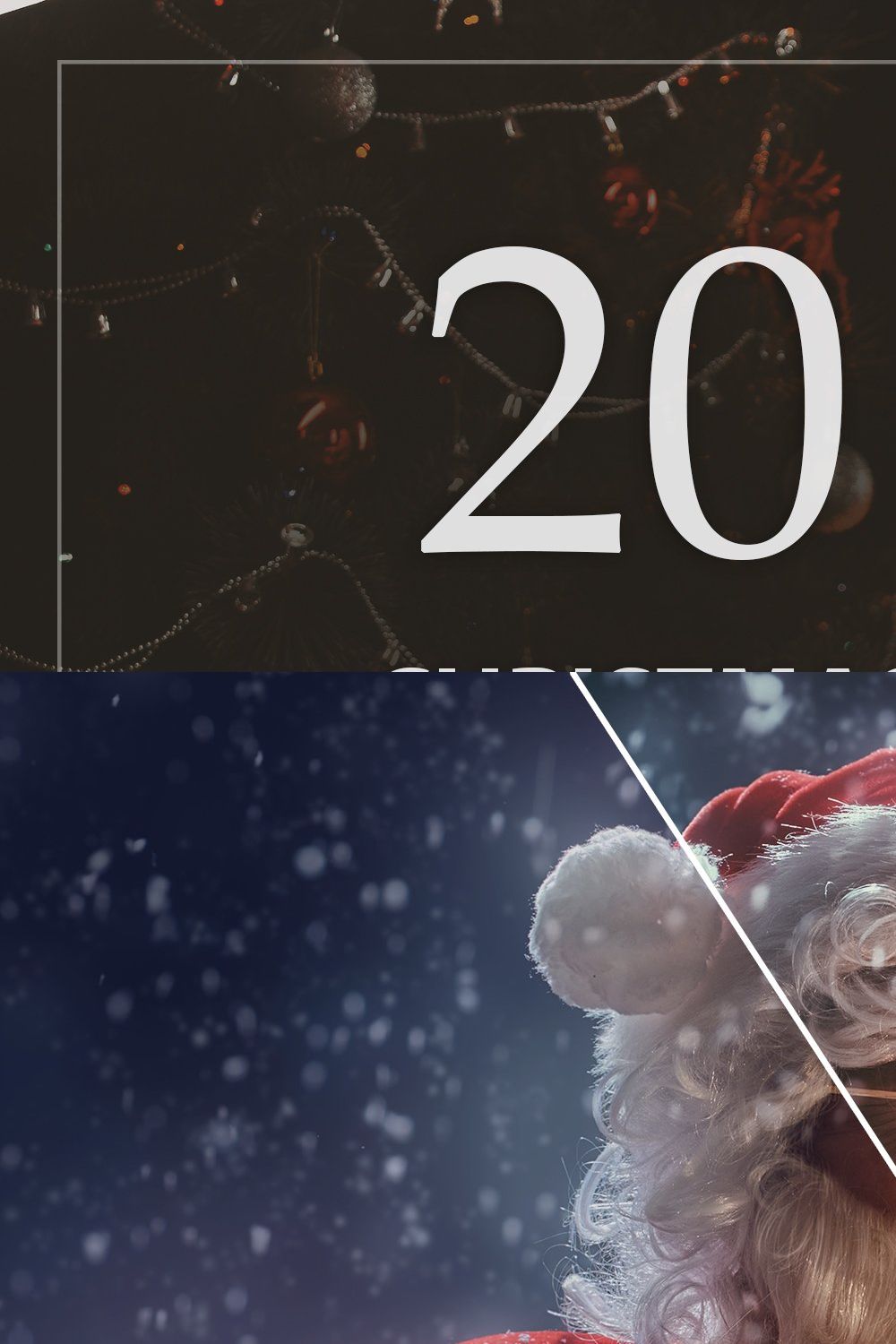 20 Christmas LUTs Pack pinterest preview image.