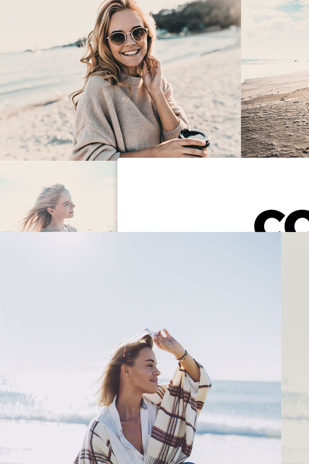 20 Coastal Lightroom Presets & LUTs pinterest preview image.