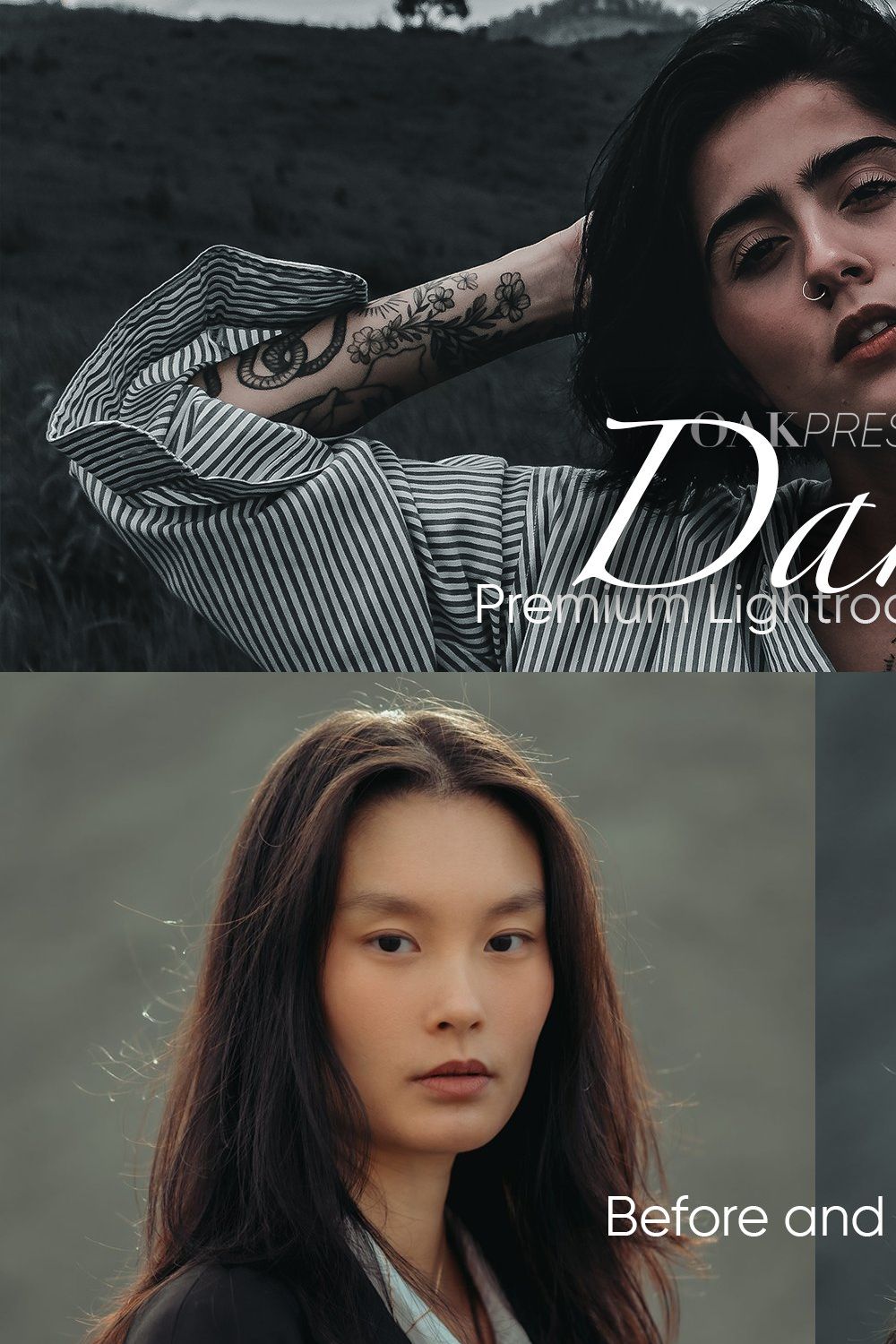 20 Dark Presets pinterest preview image.