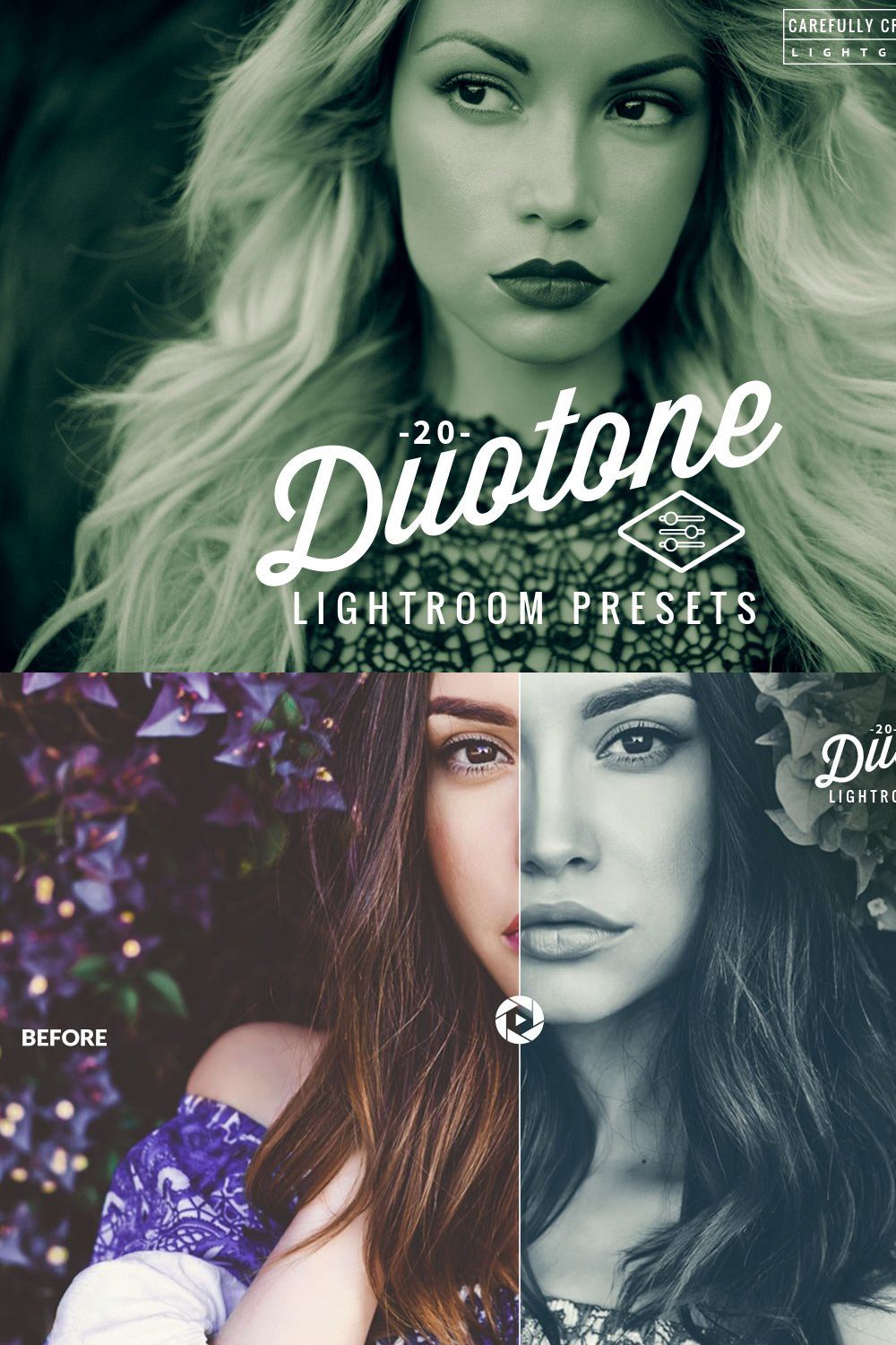 20 Duotone - Lightroom Presets pinterest preview image.