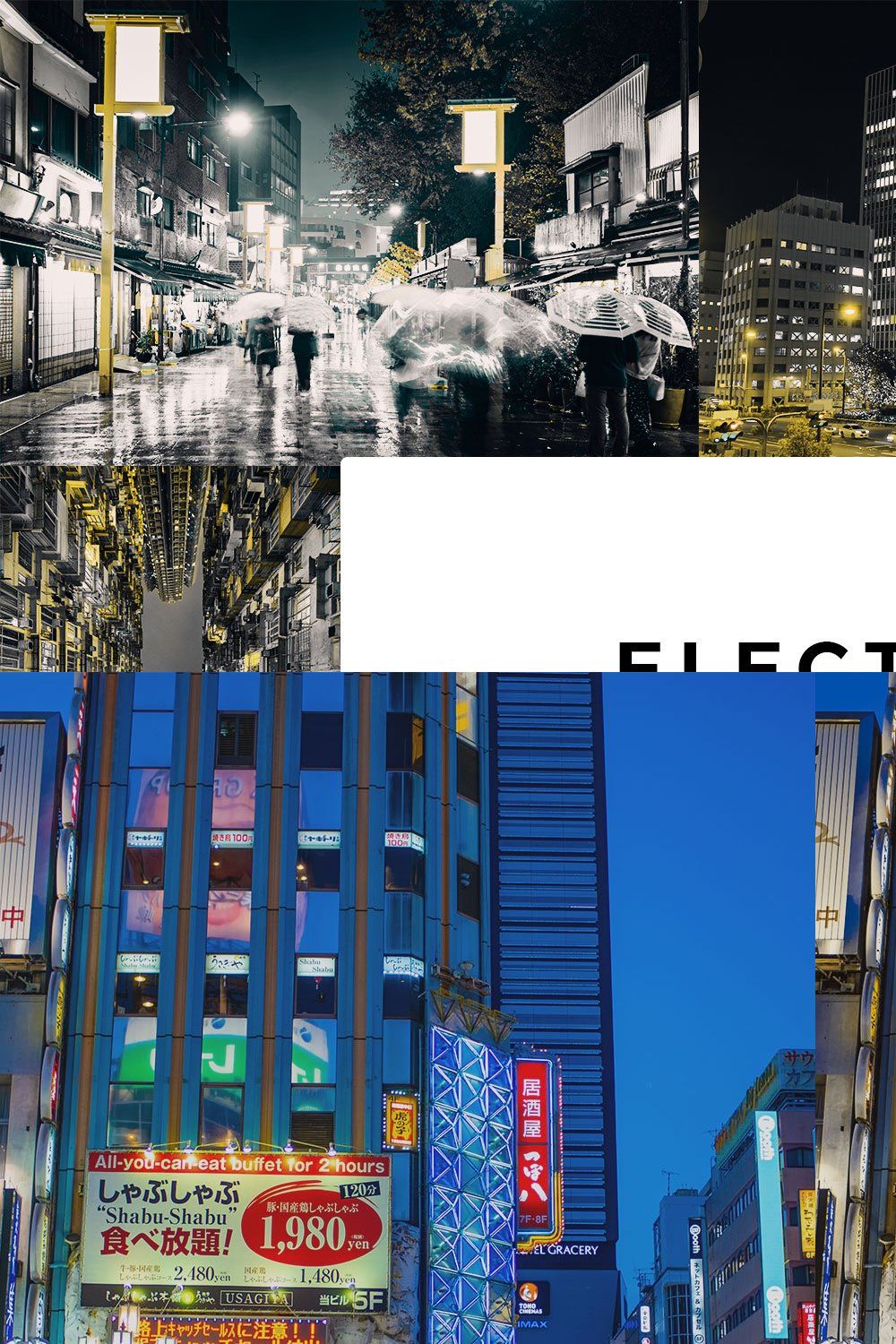 20 Electric Nights Lightroom Presets pinterest preview image.