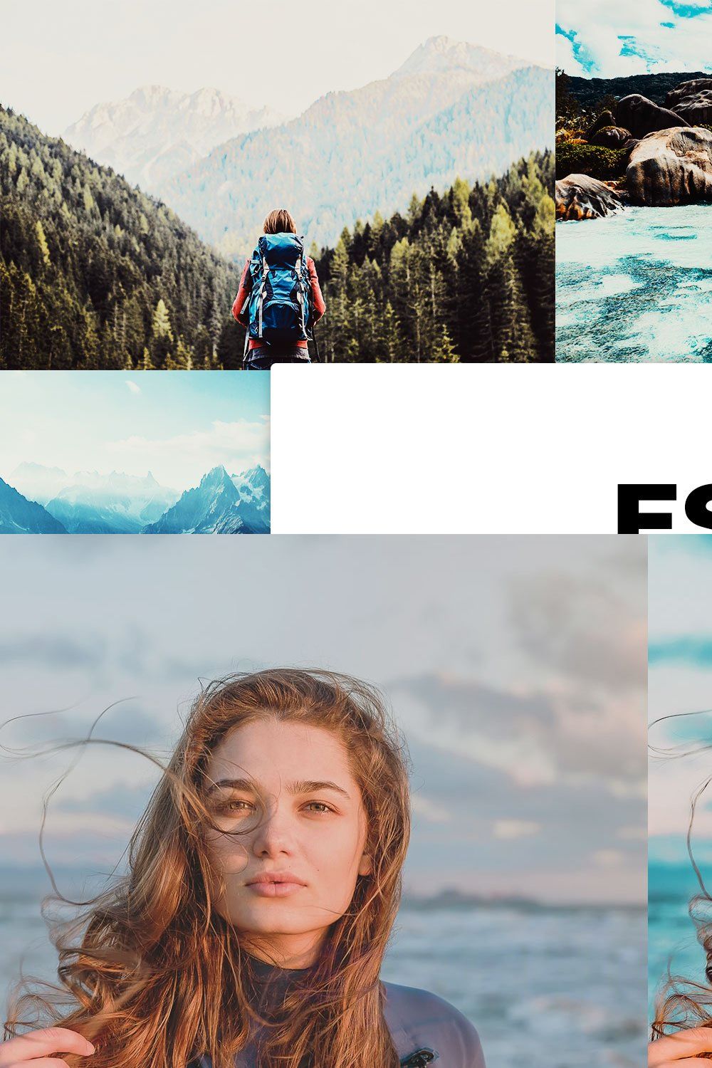 20 Escape Lightroom Presets & LUTs pinterest preview image.