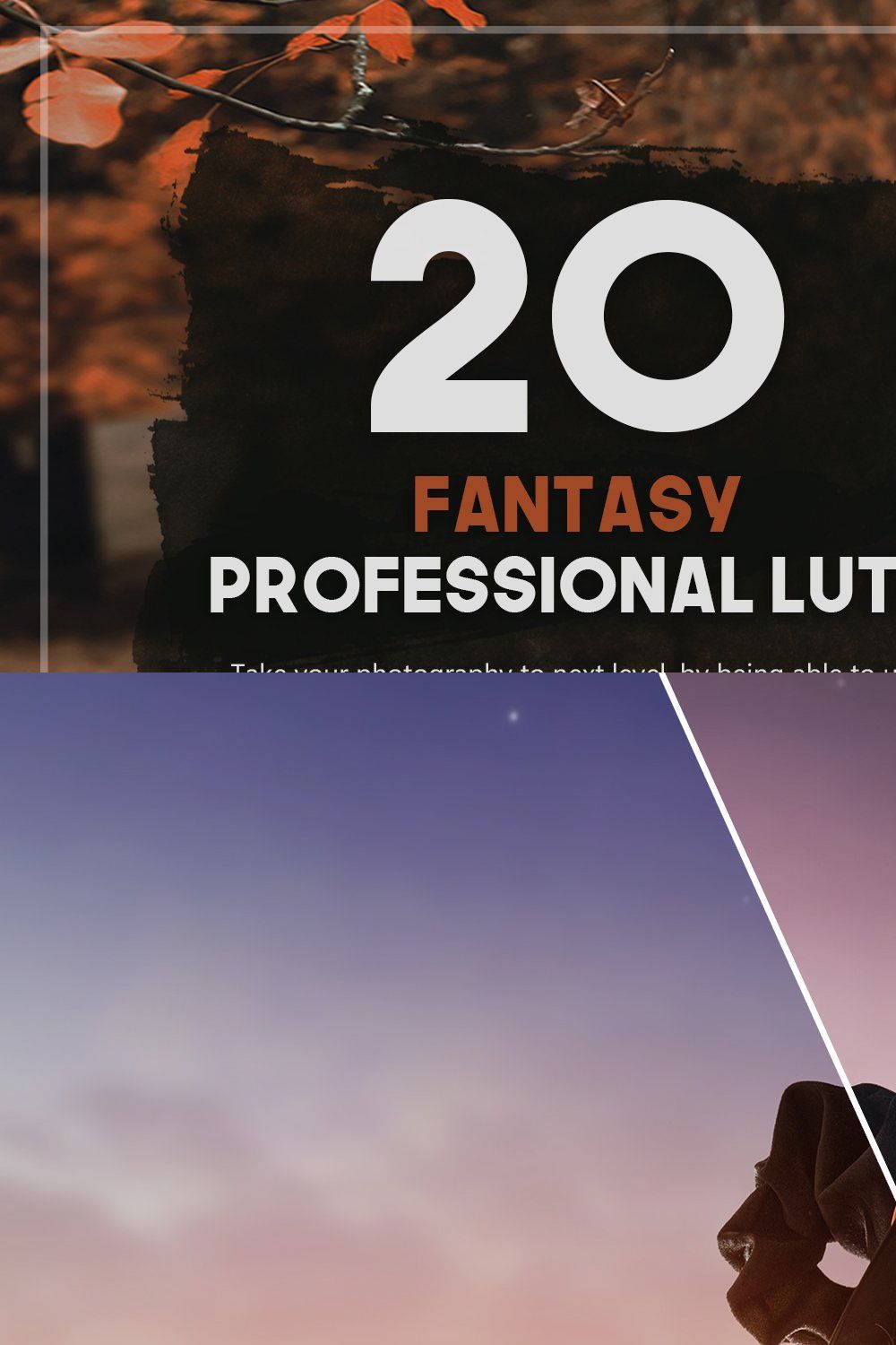 20 Fantasy LUTs Pack pinterest preview image.