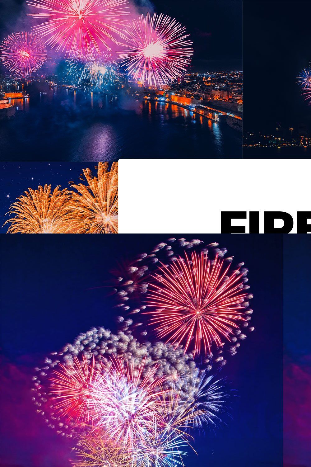 20 Fireworks Lightroom Presets LUTs pinterest preview image.