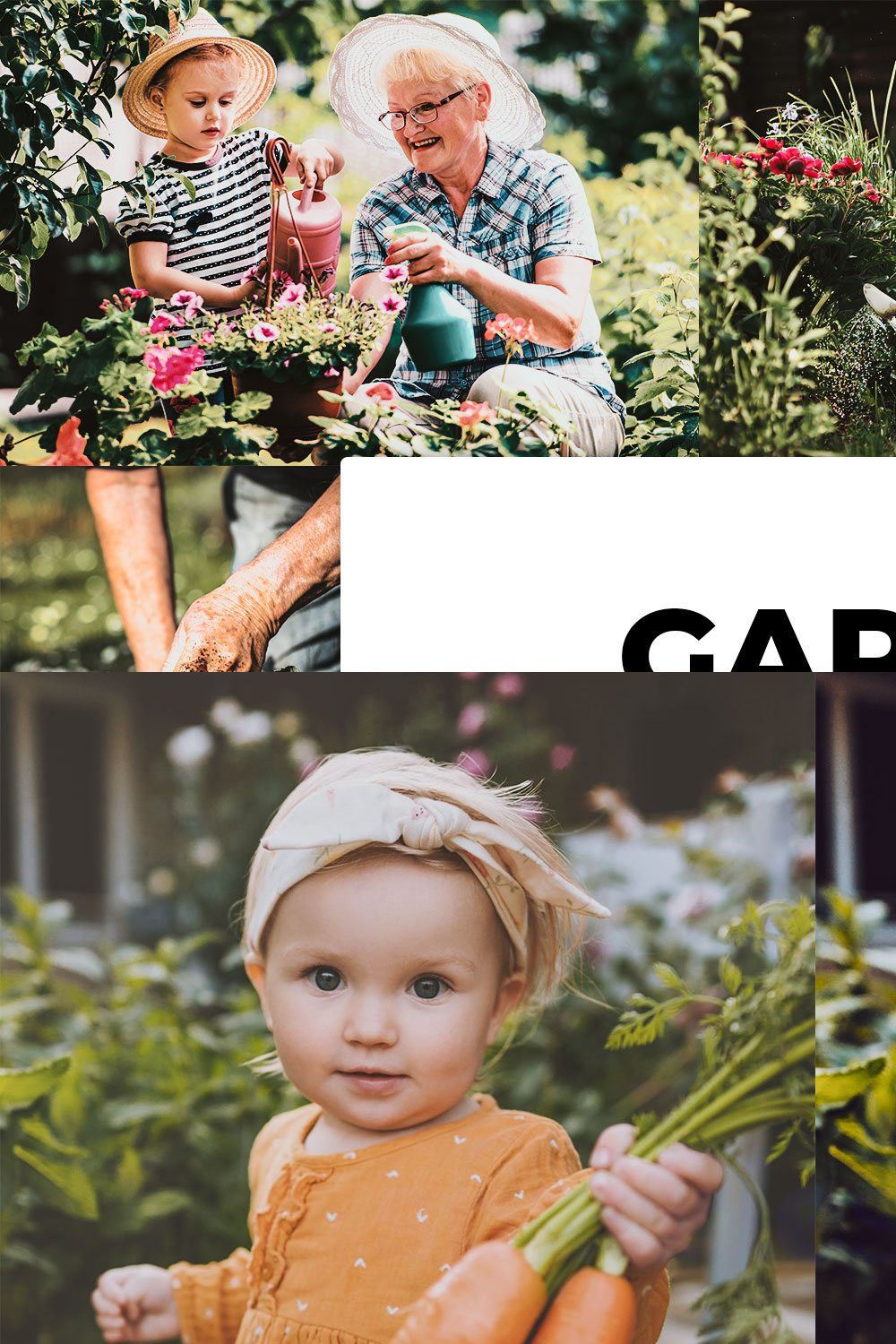 20 Gardening Lightroom Presets & LUT pinterest preview image.