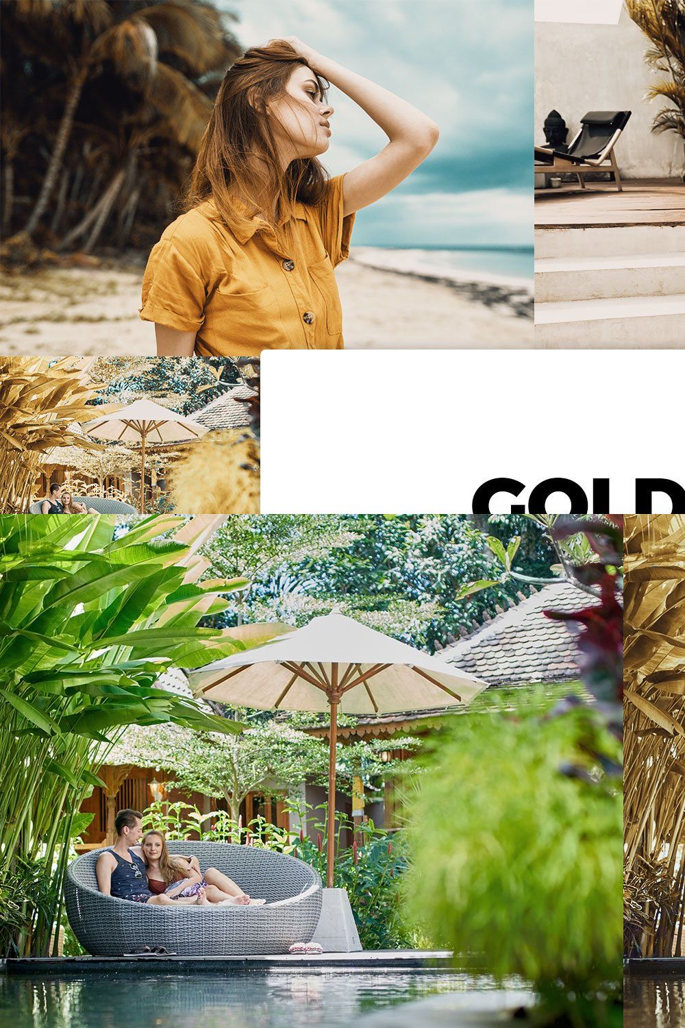 20 Golden Forest Lightroom Presets pinterest preview image.