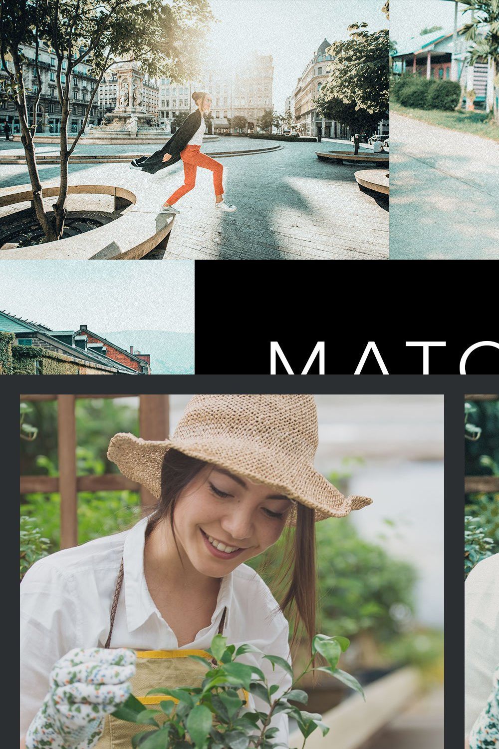 20  Matcha Film LR Presets pinterest preview image.