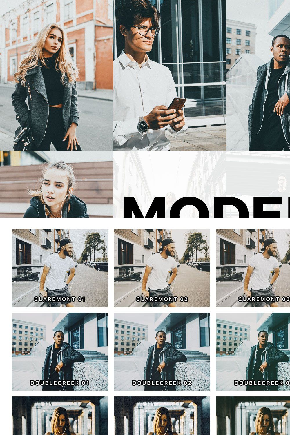 20 Modern Matte Lightroom Presets pinterest preview image.