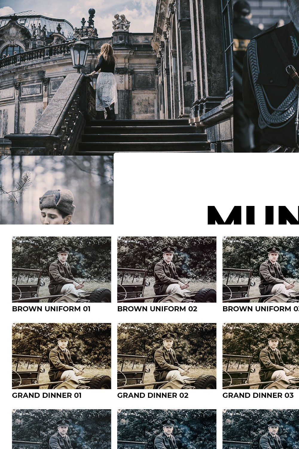 20 Munich 1938 Lightroom Presets pinterest preview image.