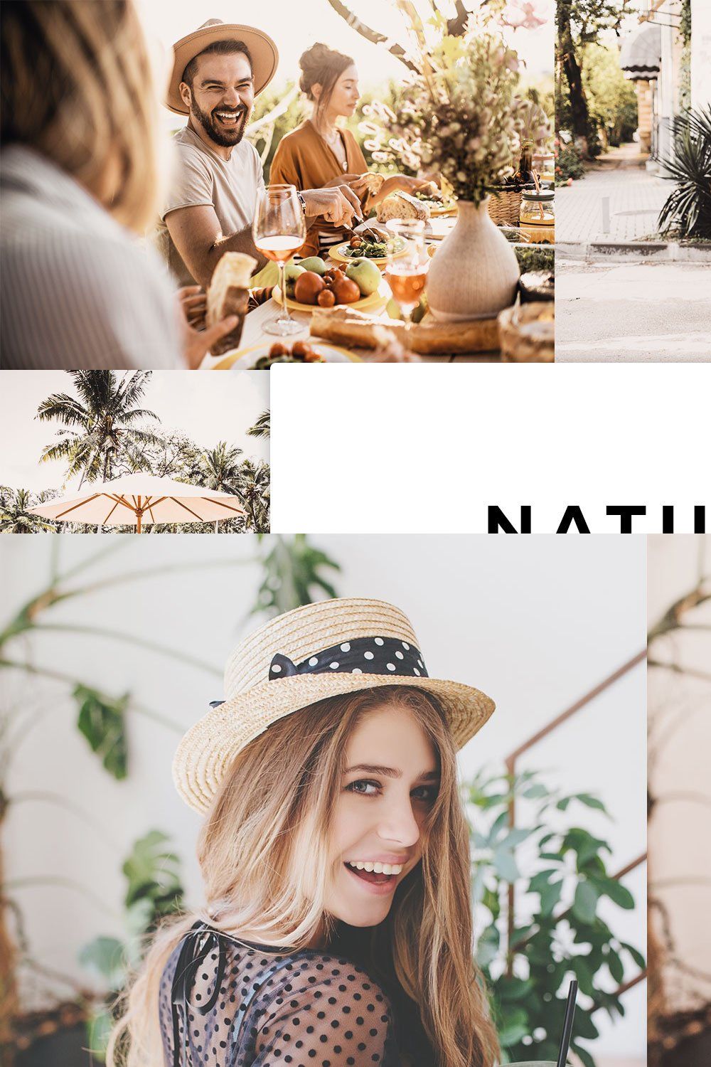 20 Natural Beige Lightroom Presets pinterest preview image.