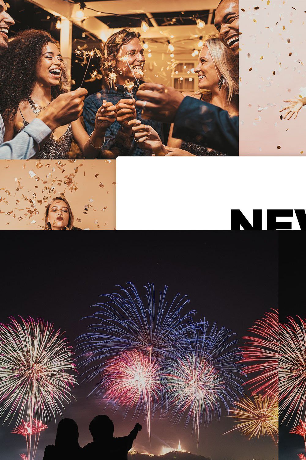 20 New Year Lightroom Presets & LUTs pinterest preview image.