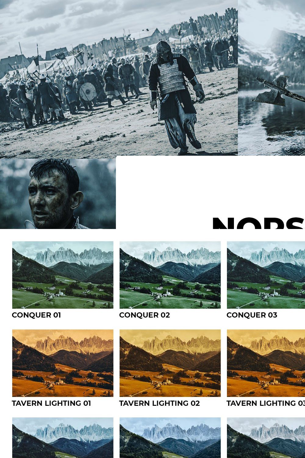 20 Norsk Invasion Lightroom Presets pinterest preview image.