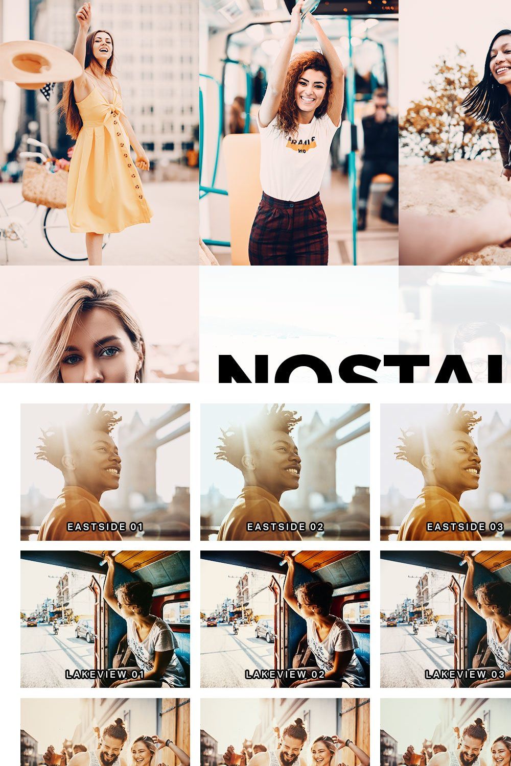 20 Nostalgic Travel Lightroom Preset pinterest preview image.