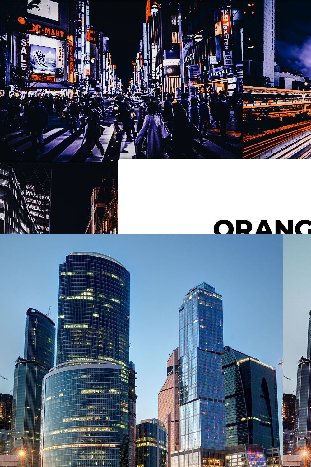 20 Orange & Purple Lightroom Presets pinterest preview image.