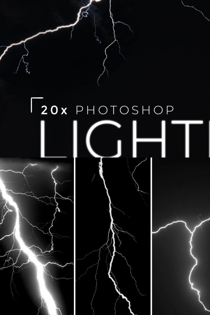 20 Lightning Brushes MasterBundles