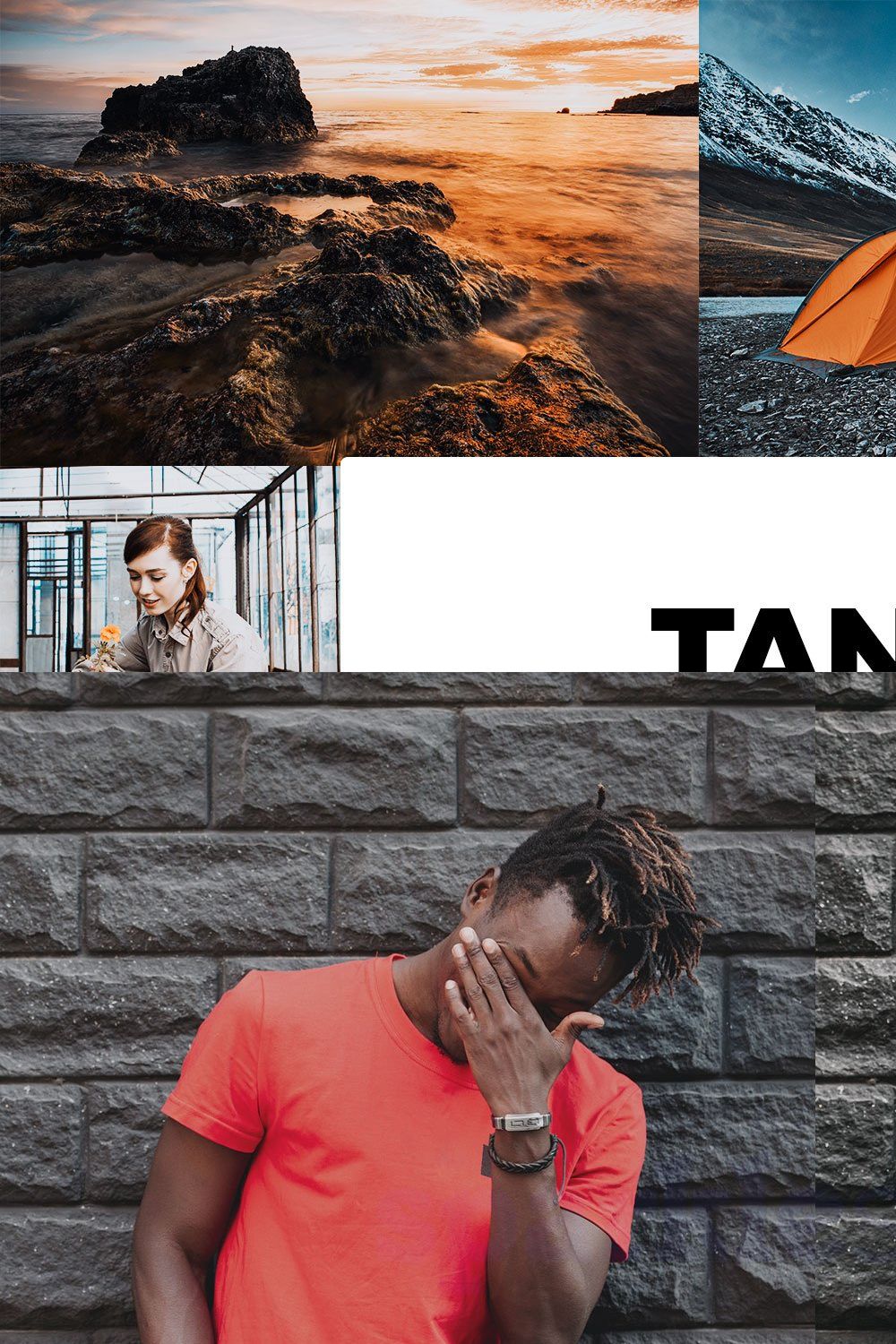 20 Tangerine Lightroom Presets & LUT pinterest preview image.