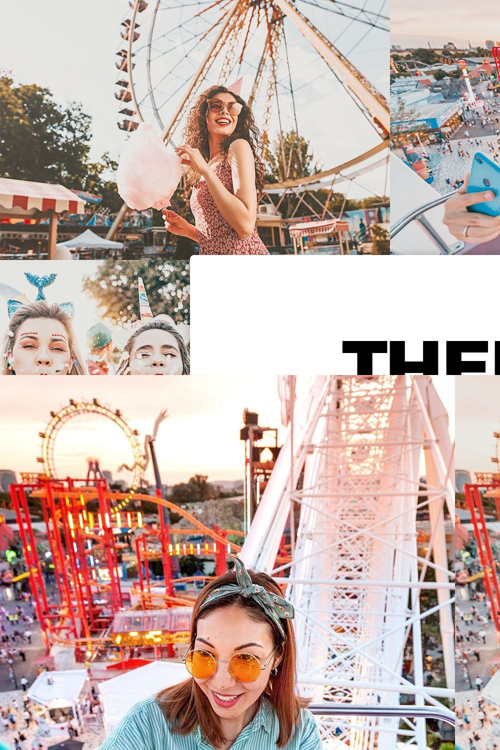 20 Theme Park Lightroom Presets LUTs pinterest preview image.