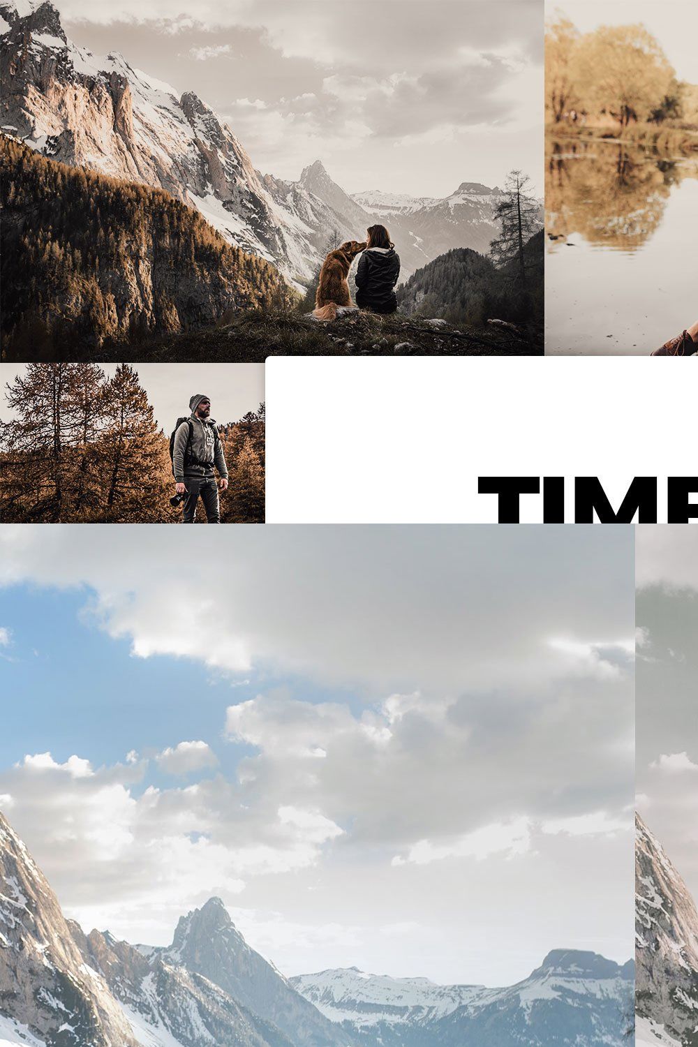 20 Timberland Lightroom Presets LUTs pinterest preview image.