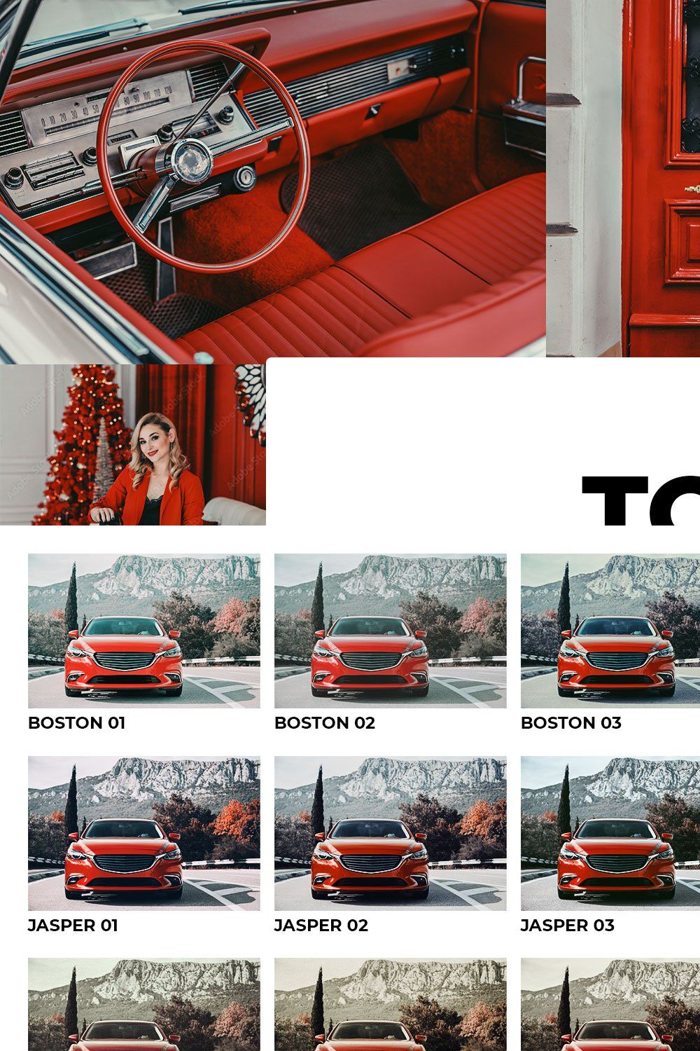 20 Tomato Lightroom Presets LUTs pinterest preview image.