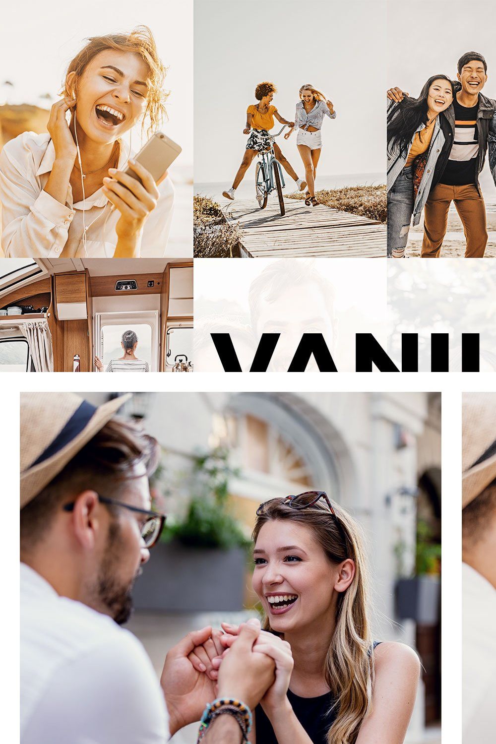 20 Vanilla Light Lightroom Presets pinterest preview image.