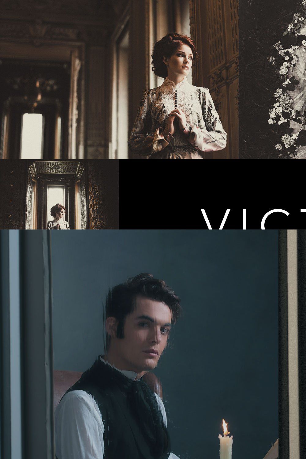 20 Victorian Lightroom Presets & LUT pinterest preview image.