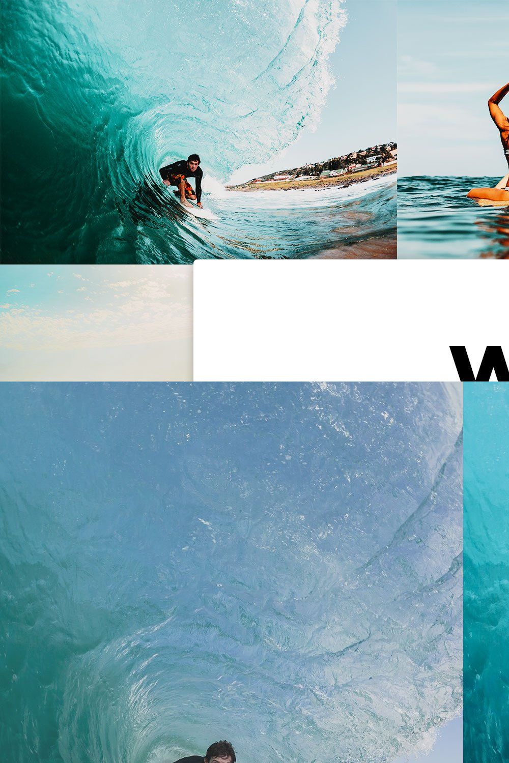 20 Waves Lightroom Presets and LUTs pinterest preview image.