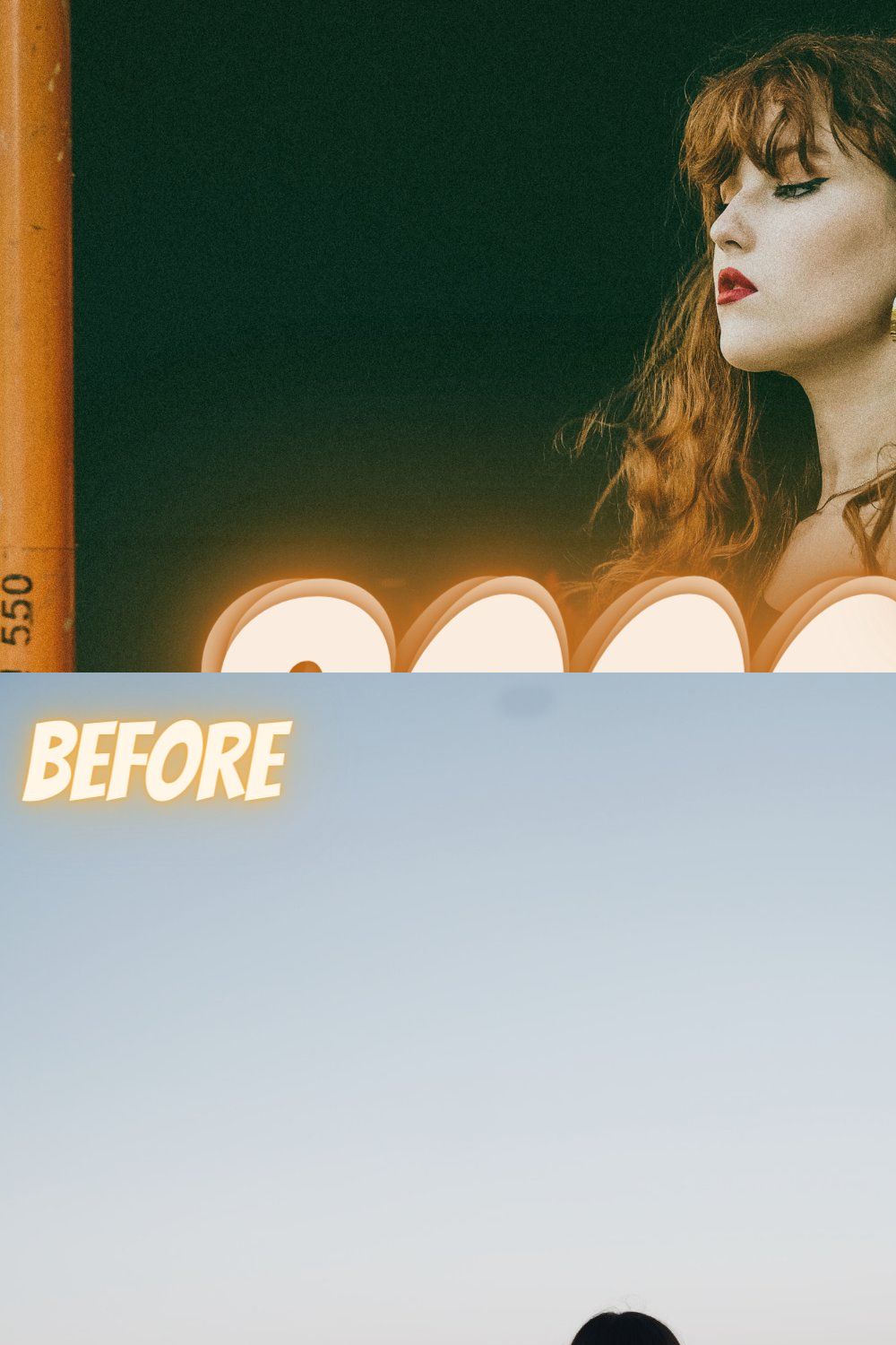 2000s Film Lightroom Presets pinterest preview image.