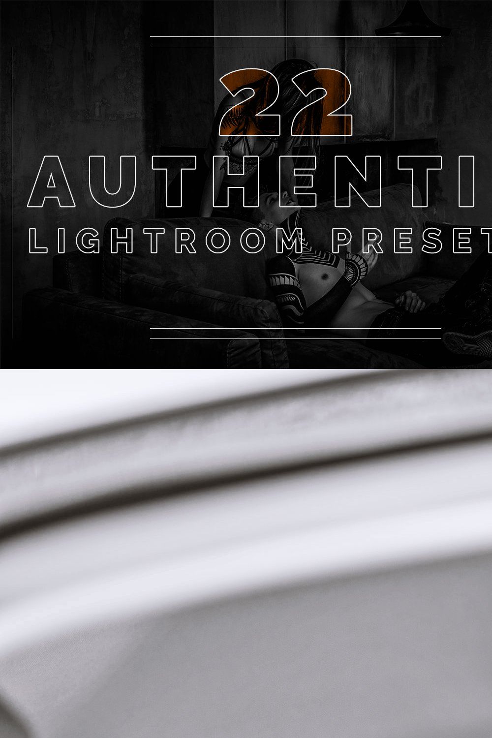 22 Authentic Lightroom Presets pinterest preview image.