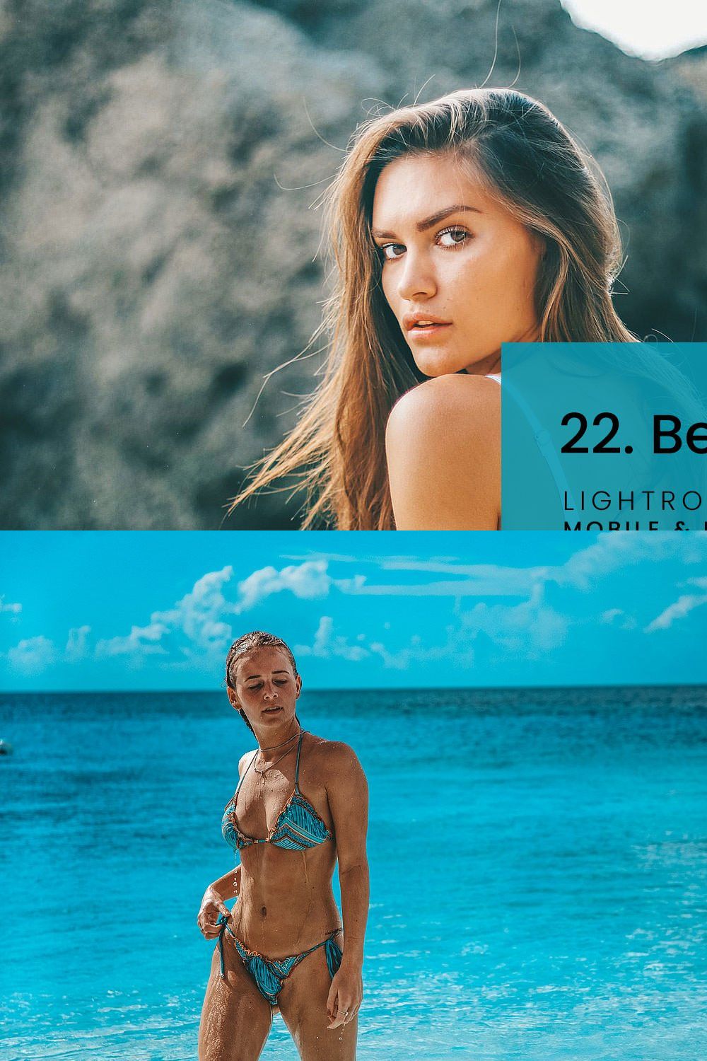 22. Beach Vibes Presets pinterest preview image.