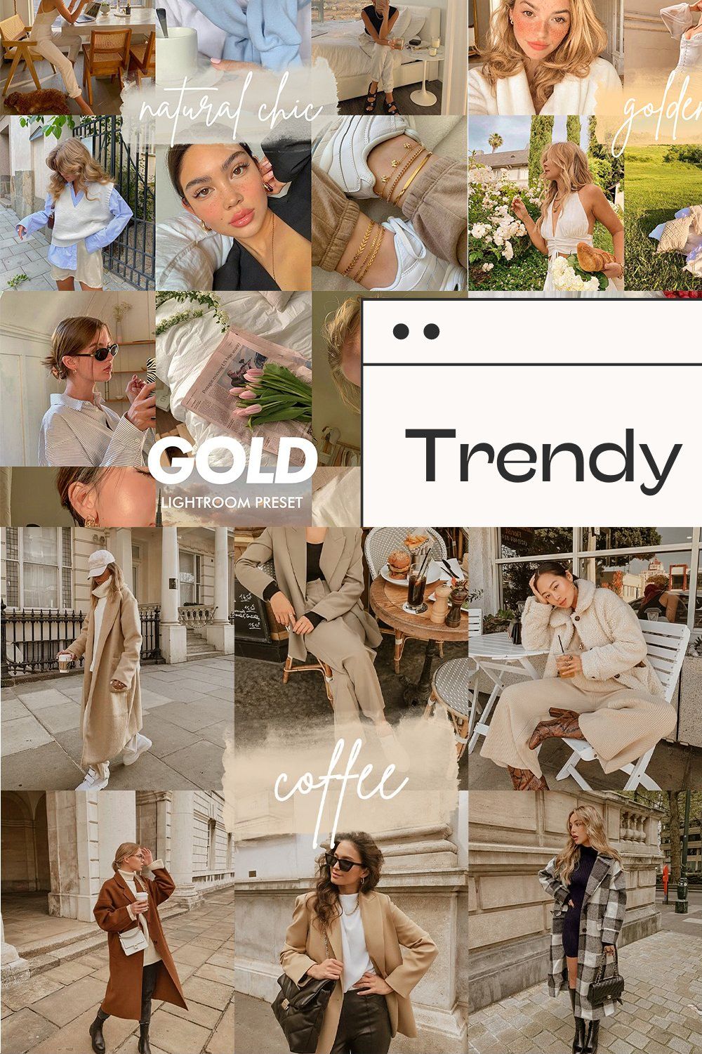 24 Trendy Lightroom Presets Bundle pinterest preview image.